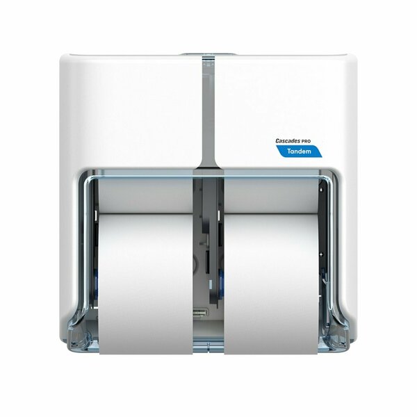 Cascades Pro Tandem Toilet Paper Dispenser White 6.6 in. x 12.6 in. x 12 in. C315